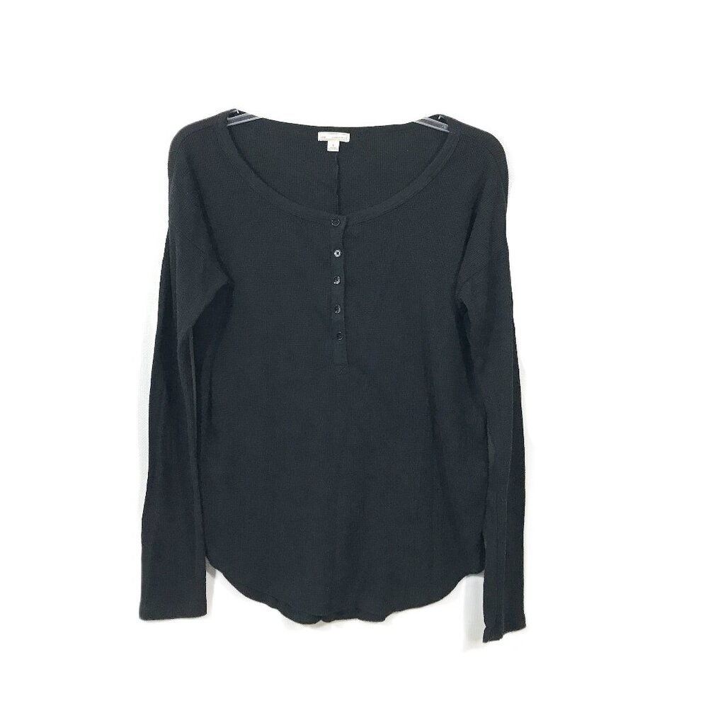 Gap Thermal Henley Black Women S